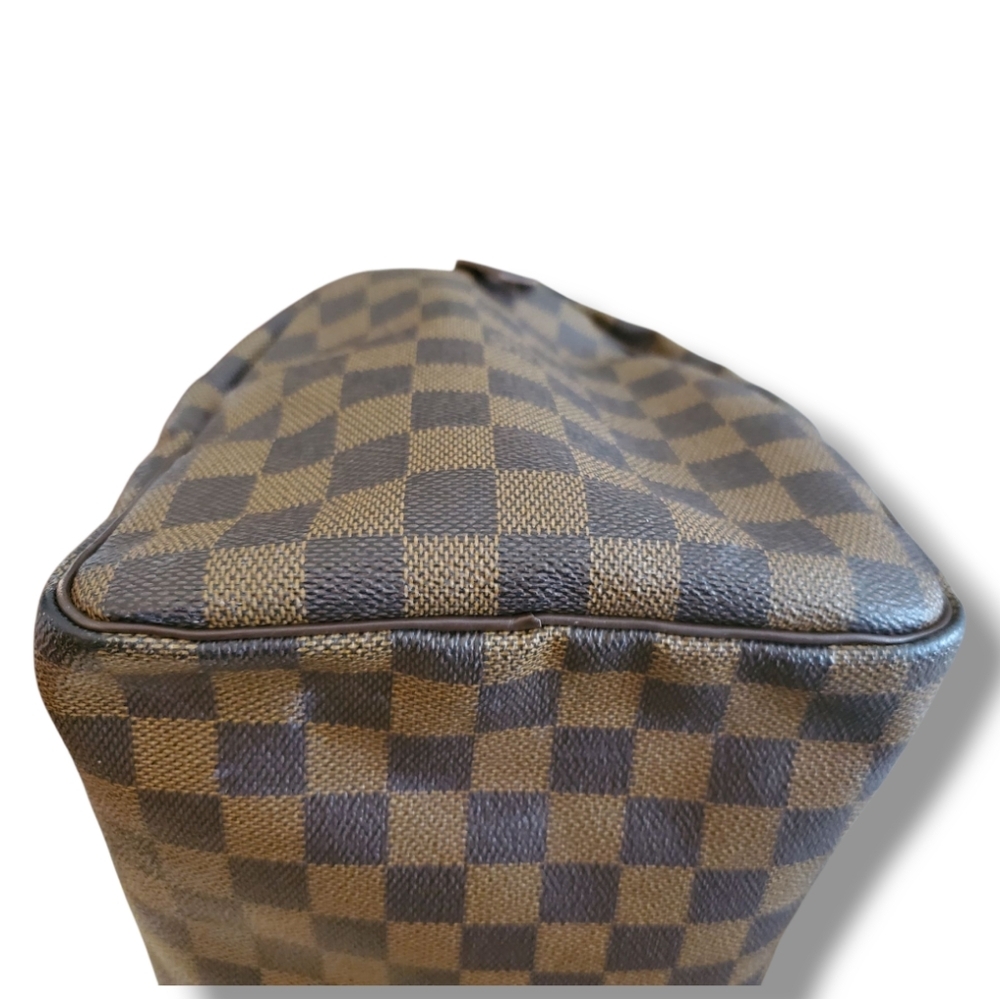 LOUIS VUITTON Speedy 30 Damier Ebene Satchel Bag Brown COA, Lock & Key - Picture 10 of 16